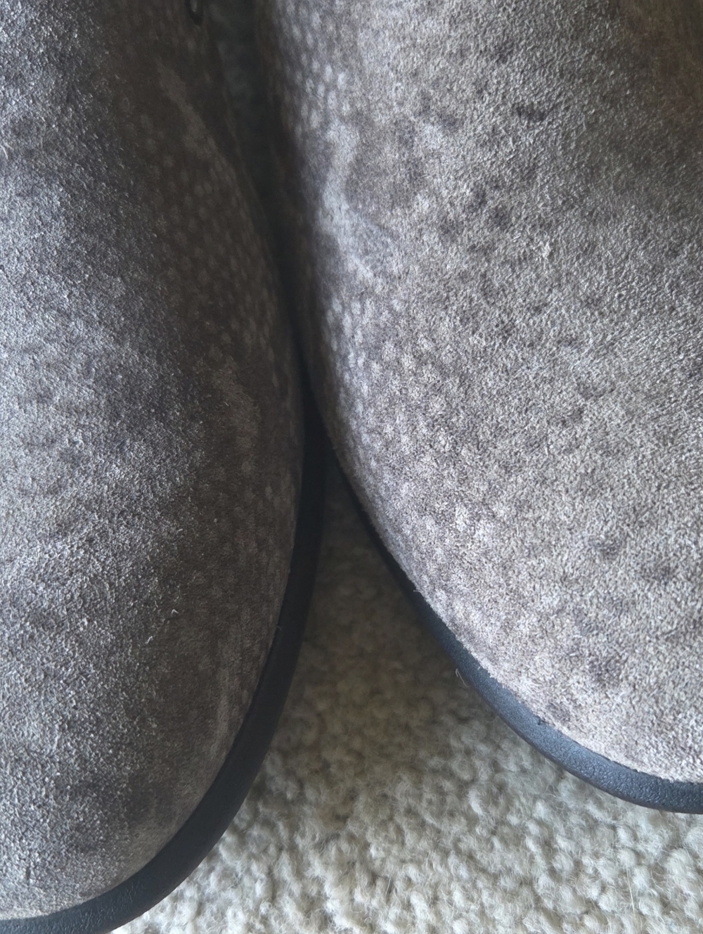Sofft Severn Suede Leather Snakeskin Loafers Gray Size 10 - Picture 4 of 8
